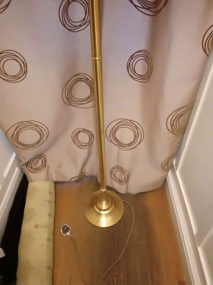 Photo of free Brass Effect Standard Lamp & Shade. (Kendal LA9) #2