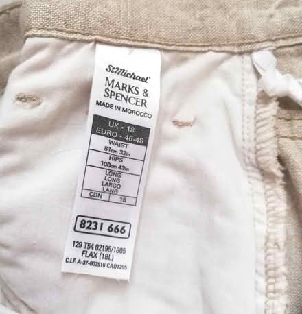 Photo of free Women's M&S Linen Trousers- size 18 (NW10) #4