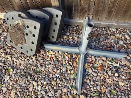 Photo of free Outdoor Umbrella Stand & Weights (SE Aurora near Southlands Mall) #1