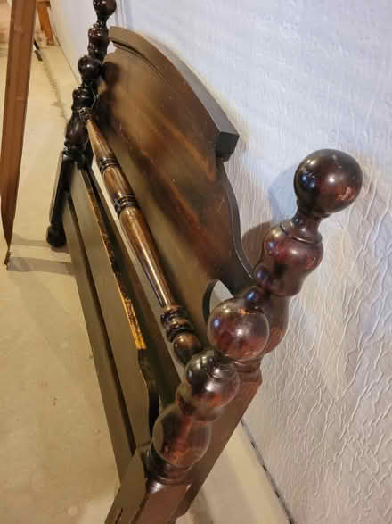 Photo of free Full size 4 post bed frame (Willis) #1