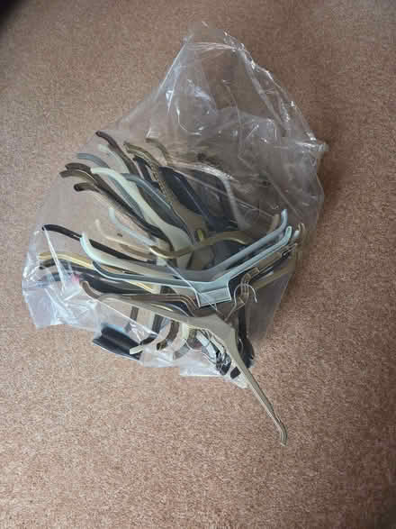 Photo of free Bag of mixed coat hangars (Bluebell Hill ME5) #1