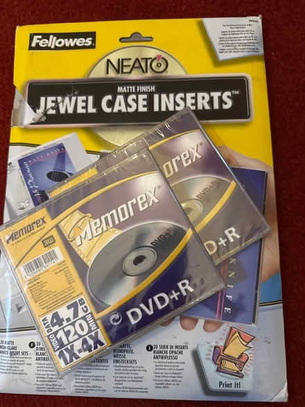 Photo of free Writable DVD+Rs and Inserts (CT1) #1