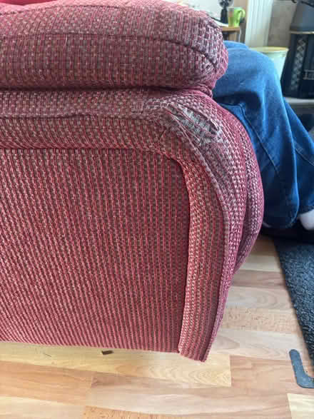 Photo of free Red two seater electric recliner sofa (Hednesford WS12) #2