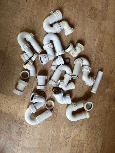 Photo of free Plumbing - Bag of waste pipe fittings and connectors (Wargrave RG10) #1
