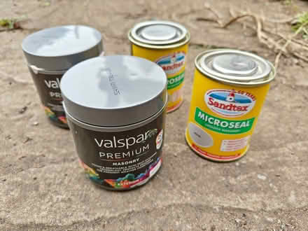 Photo of free Paint. Masonry paint - unopened plus testers (Moulton) #3