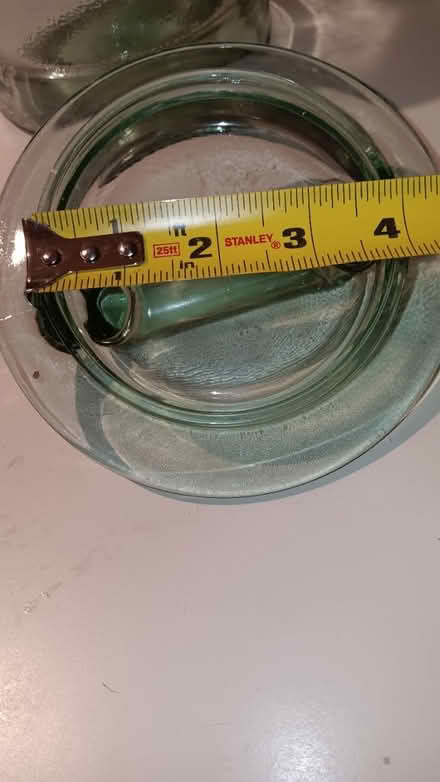 Photo of free Green glass canister (19095) #2