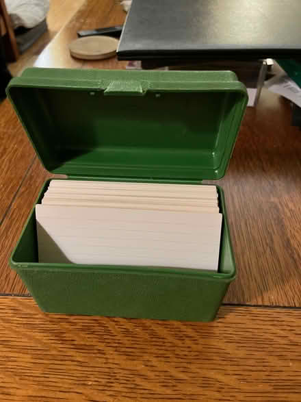 Photo of free Index Cards holder (Springfield, Delco) #1