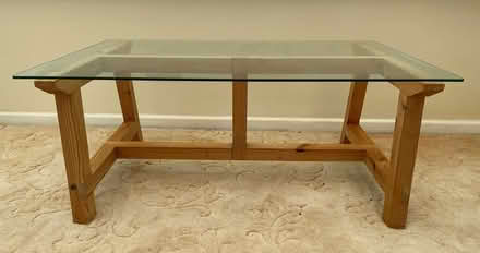Photo of free Handmade glass top low table (Exmouth EX8) #1
