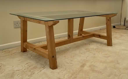Photo of free Handmade glass top low table (Exmouth EX8) #3