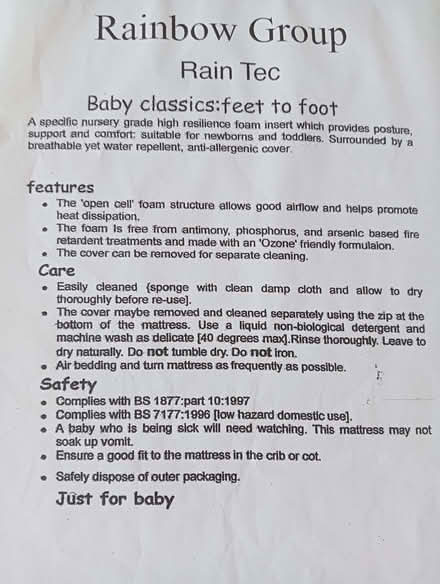 Photo of free Foam suitable for cots/cribs and craft projects etc (Clapham MK41) #2