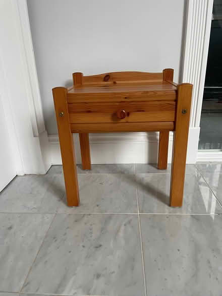 Photo of free Bedside table (Combe Down, Bath.) #2