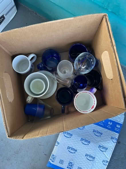 Photo of free Box of glasses and mugs (North Berkeley) #1