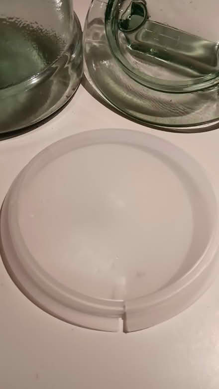 Photo of free Green glass canister (19095) #3