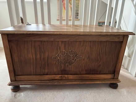 Photo of free Dark wooden blanket chest (Castle MK40) #1