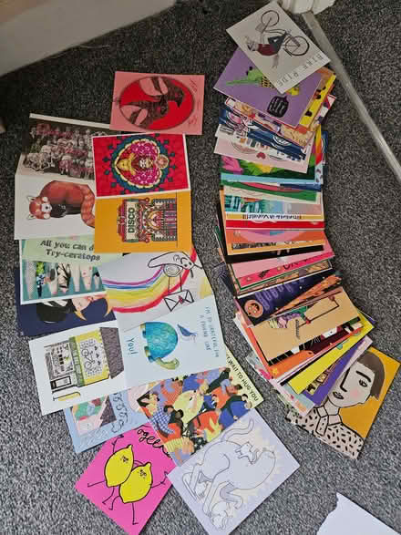 Photo of free Approx 60 postcards various designs (Kempston MK42) #1