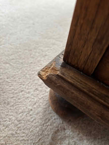 Photo of free Dark wooden blanket chest (Castle MK40) #3