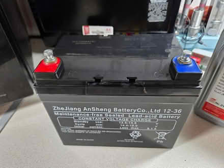 Photo of free 12v Battery (Golf Trolley Etc) (Worcester WR2) #1