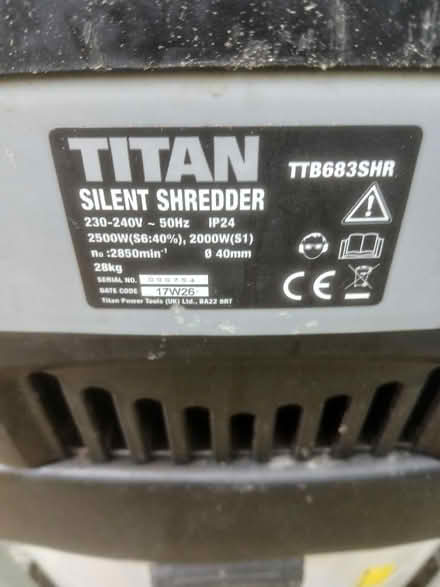 Photo of free Fully working garden shredder (Mile House TS19) #2