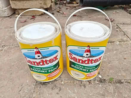 Photo of free Paint. Masonry paint - unopened plus testers (Moulton) #1