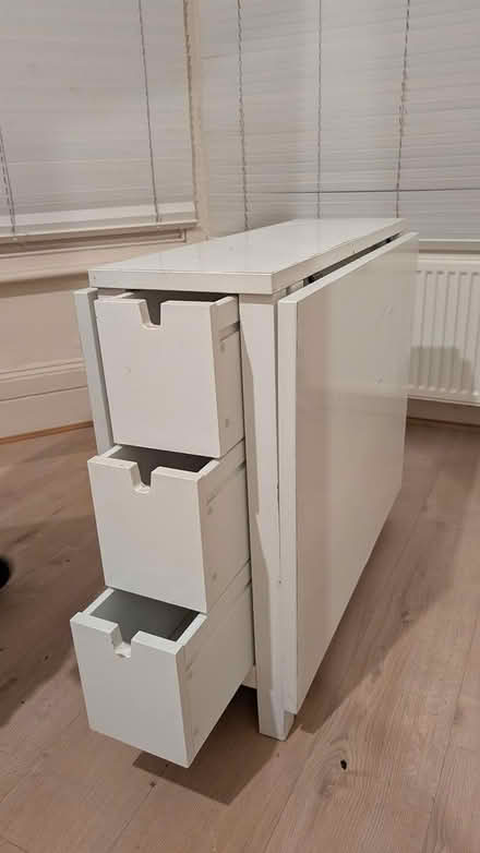 Photo of free Foldable table with drawers (W14) #2