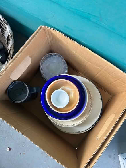 Photo of free Box of China plates and bowls (North Berkeley) #1