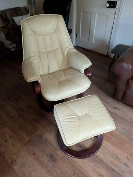 Photo of free Reclining chair with foot stool (West Farleigh ME15) #1