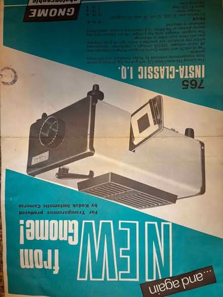 Photo of free Vintage slide projector Gnome 765 Insta Class (Malvern WR14) #2