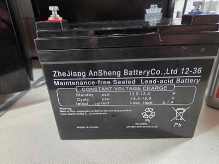 Photo of free 12v Battery (Golf Trolley Etc) (Worcester WR2) #2
