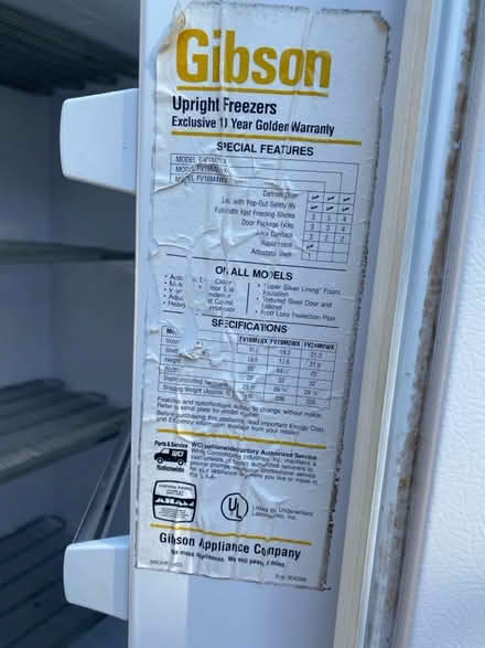 Photo of free Old Gibson freezer (Shelton) #4