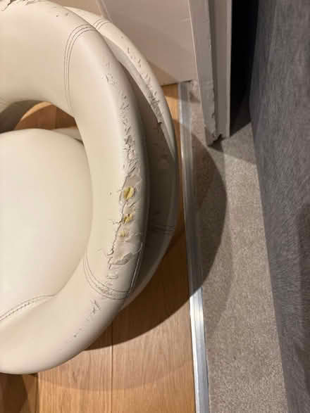 Photo of free 4 x cream & black bar stools (East Didsbury) #3