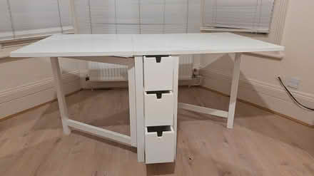 Photo of free Foldable table with drawers (W14) #3