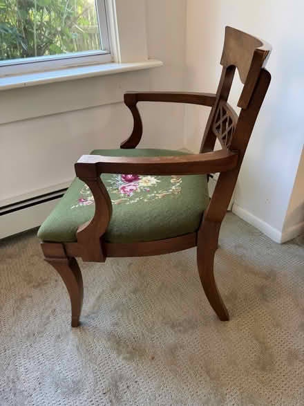 Photo of free 3 Dining Chairs with needlework (just south of Baltimore Pike) #1