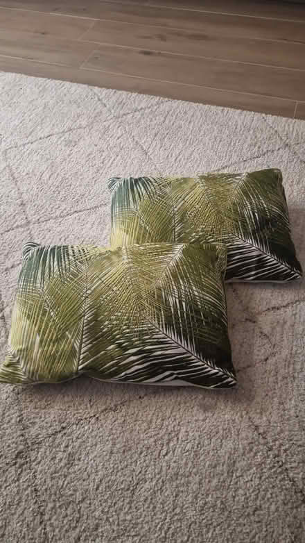 Photo of free 2 small decorative pillows (Epsom KT17) #1
