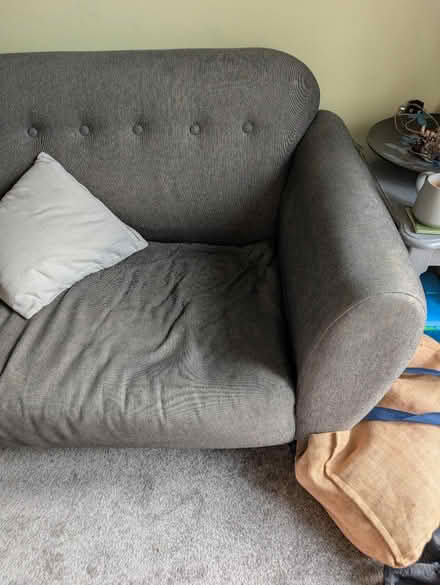 Photo of free 3 seater sofa, dark grey (Yaxley, Peterborough) #2