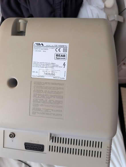 Photo of free 14" portable TV with VHS player (Yaxley, Peterborough) #2