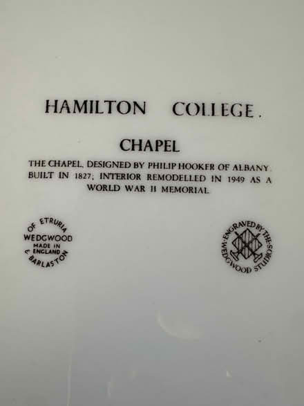 Photo of free Hamilton college chapel plate (North San Leandro) #2