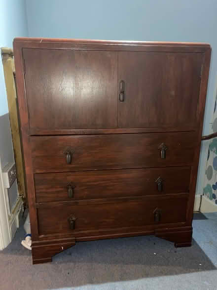 Photo of free Wooden chest of draws with doors (Wembley HA9) #1