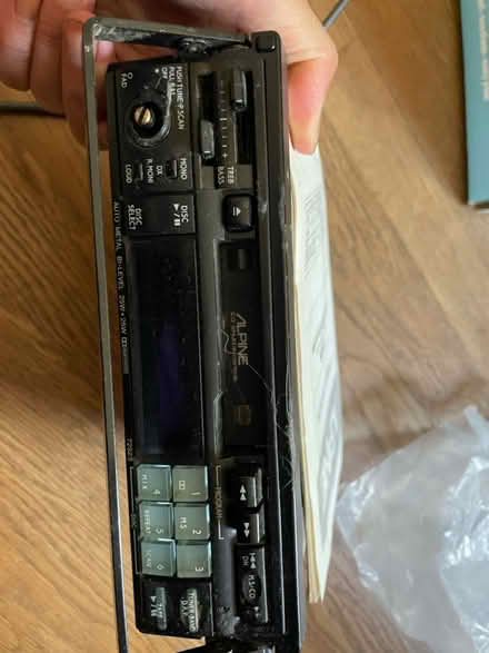 Photo of free Alpine car radio with manual (Washington Park) #1