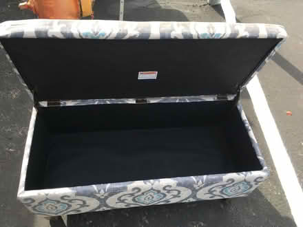 Photo of free Small upholstered stool (Central Larkspur) #2