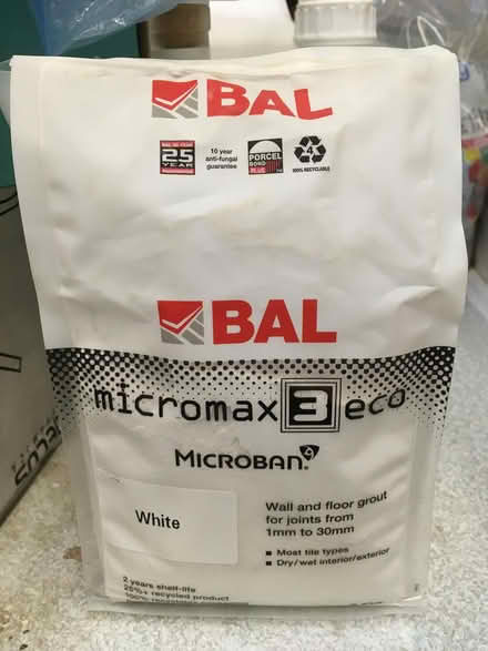 Photo of free Bal Micromax Eco Grout White (Probus) #1