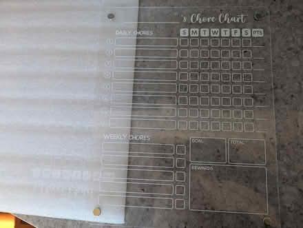 Photo of free Magnetic chore chart (63rd& main, DG) #1