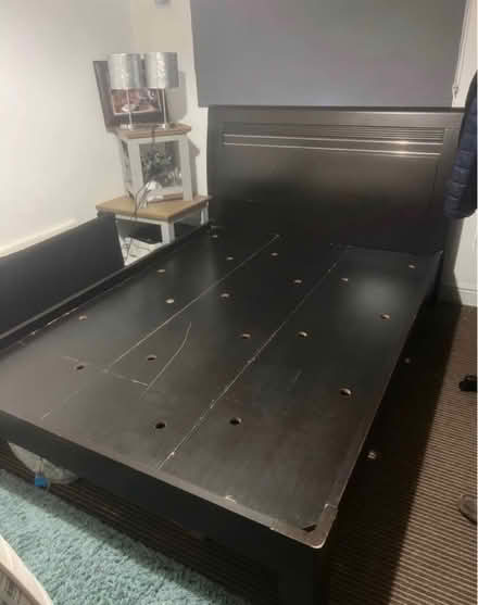 Photo of free Solid wood double bed (DE21) #2