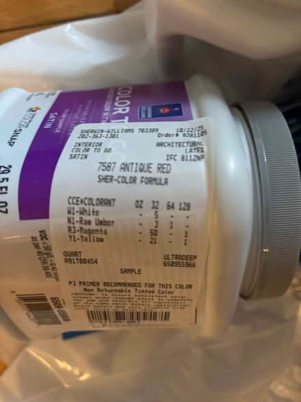 Photo of free Red paint quarts (Chevy Chase DC) #2