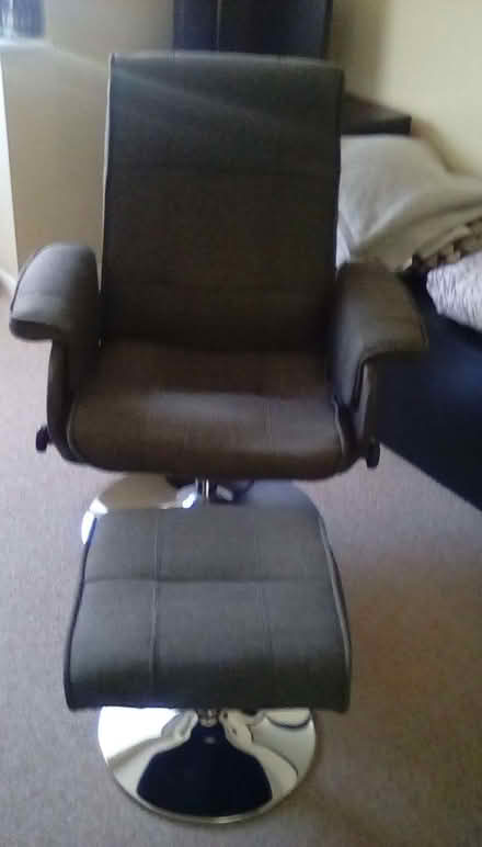 Photo of free Reclining swivel chair - dark grey (Lower Earley RG6) #1