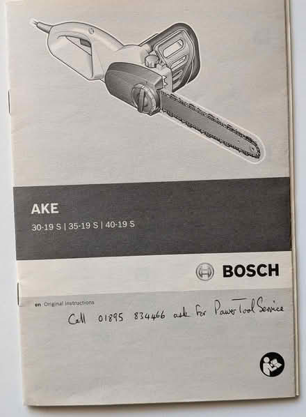 Photo of free Bosch Chainsaw (Halstead TN14) #3