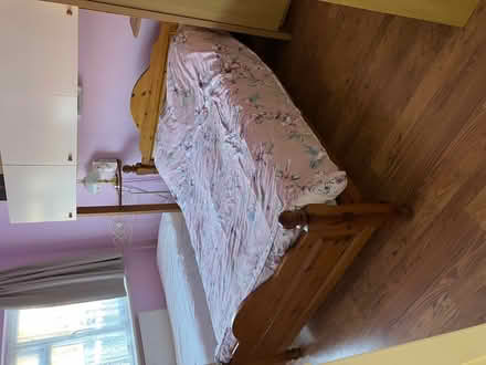 Photo of free Bed , king size , pine frame , good condition (Abbey Wood SE2) #3