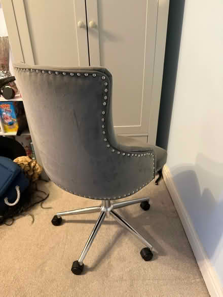 Photo of free Grey swivel chair (Baldock, SG7) #2