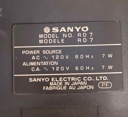 Photo of free Sanyo Cassette Tape Player (Alta vista / riverside) #2