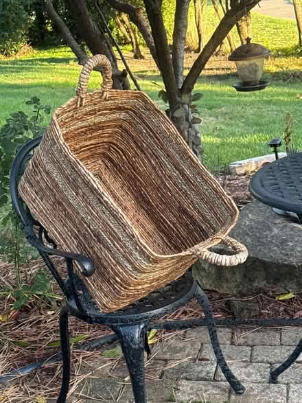 Photo of free Wicker basket in perfect shape (Plainfield and Bailey, Darien) #1