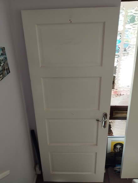 Photo of free Soild Pine 4 panel internal door (Shepperton TW17) #1